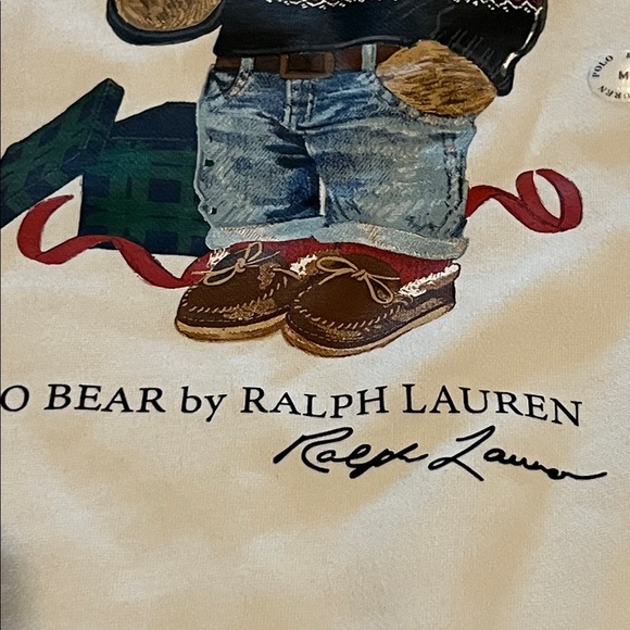 ADORABLE Polo bear sweatshirt NWT Size Medium - Picture 3 of 4